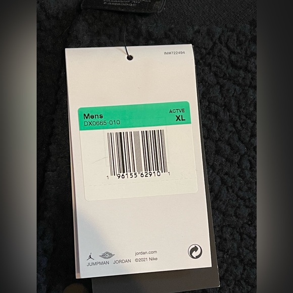 Jordan Zion Williamson Sherpa Fleece Button Up Jacket Mens Size XL DX0665-010 - Picture 5 of 11